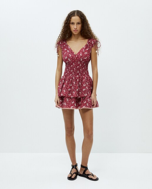 Imagen 0 de Vestido corto estampado