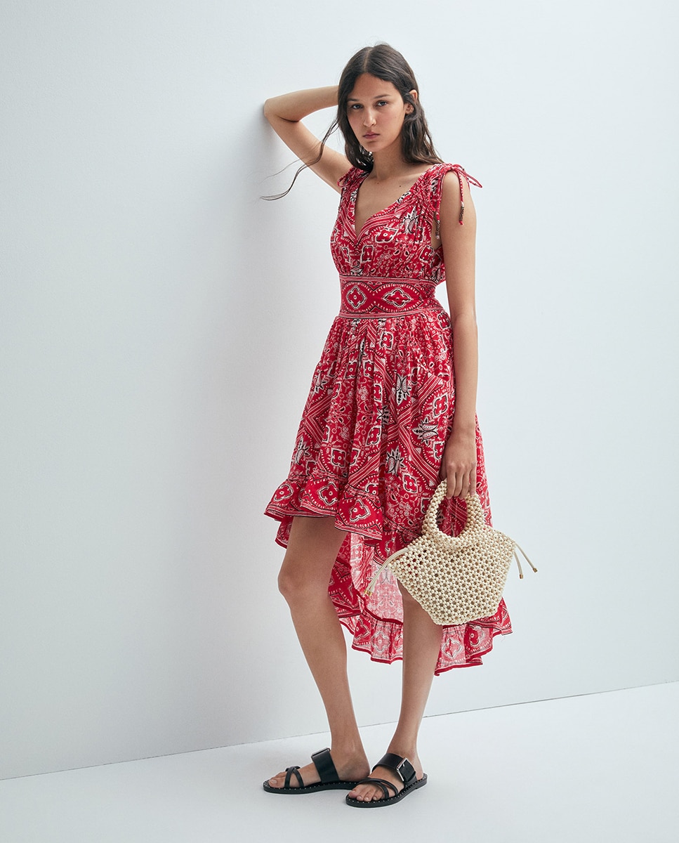Imagem 0 de Vestido com Estampado Bandana