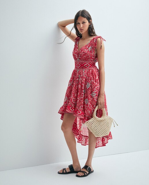 Imagen 0 de Vestido estampado bandana