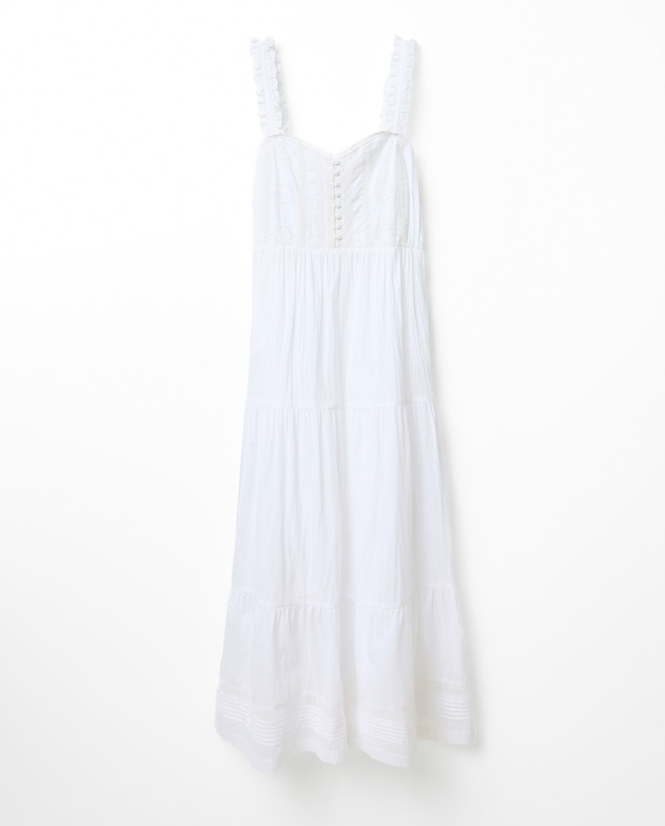 Imagen 6 de Vestido cortes lace - Sfera - Blanco Blanco