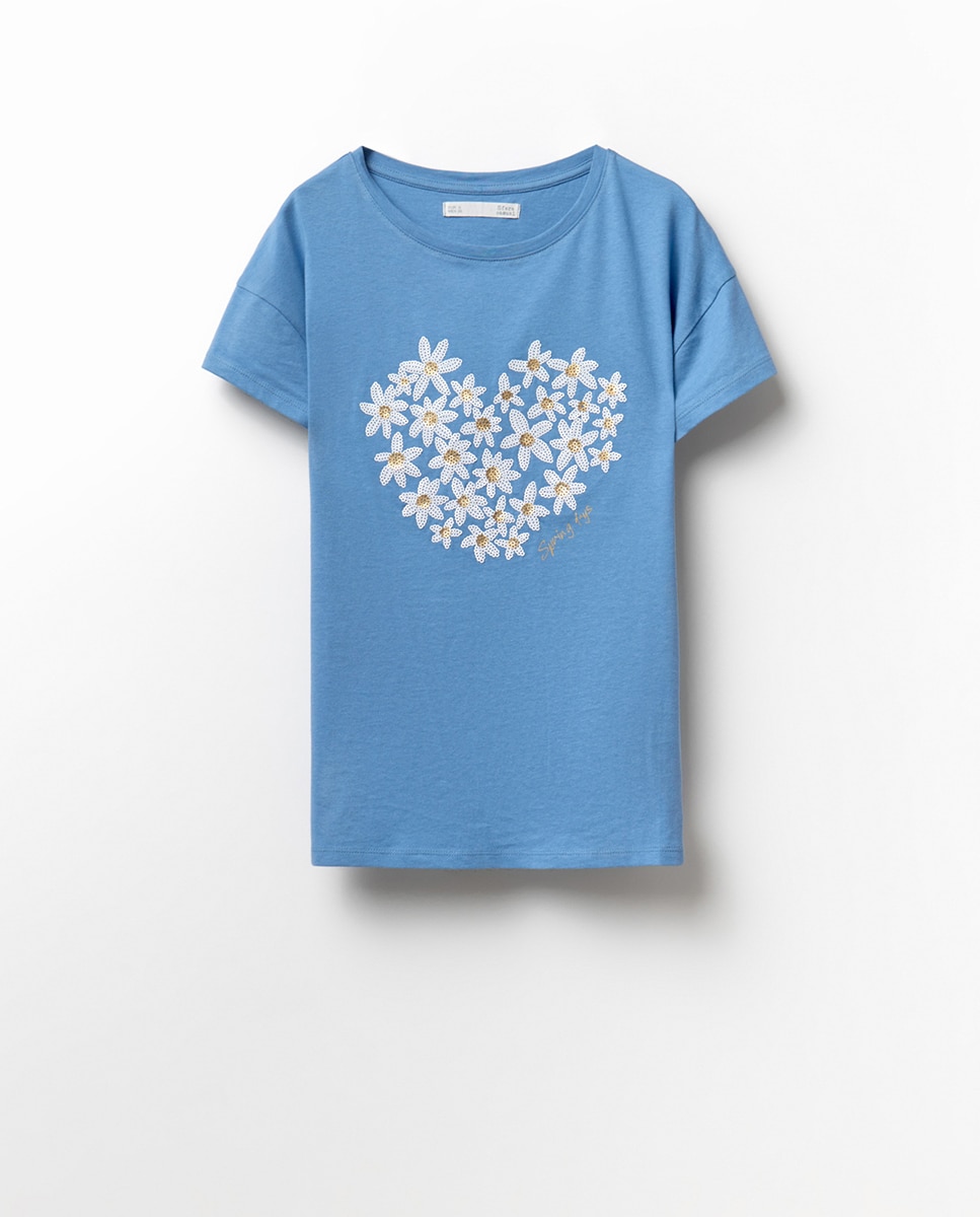 Imagem 0 de T-shirt com lantejoulas