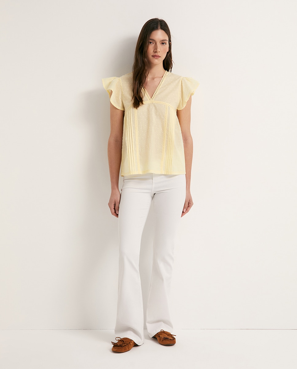 T-shirt com Plumetti Amarelo-2
