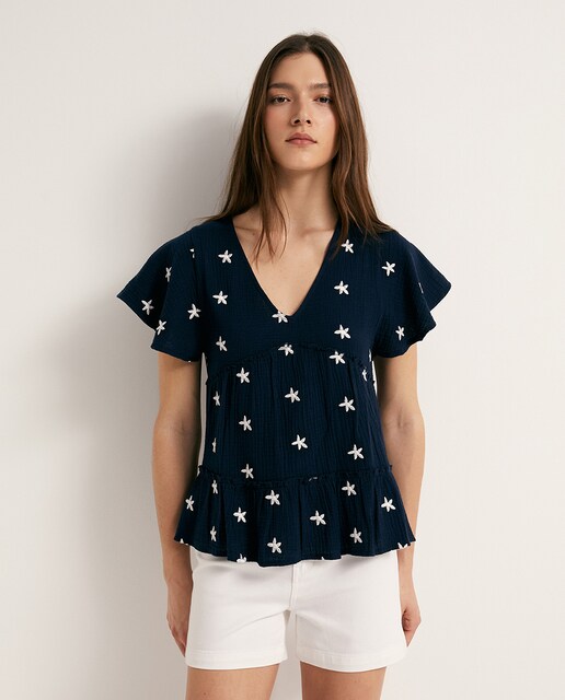 Imagen 0 de Camiseta flores