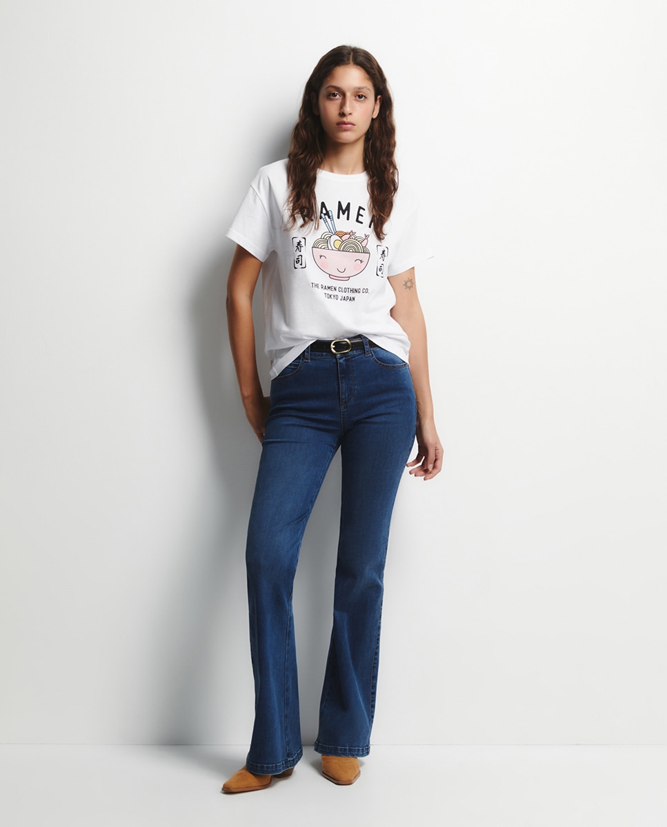 T-shirt Ramen Branco-2