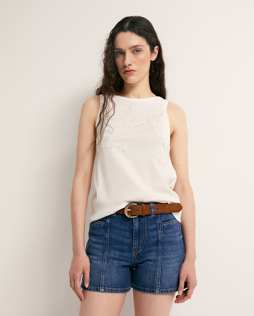 Sfera - Camiseta encaje.