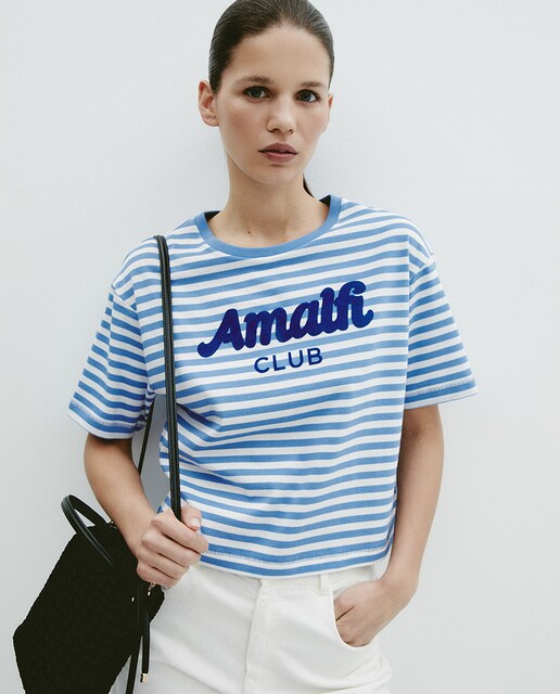 Imagen 0 de Camiseta gráfica rayas
