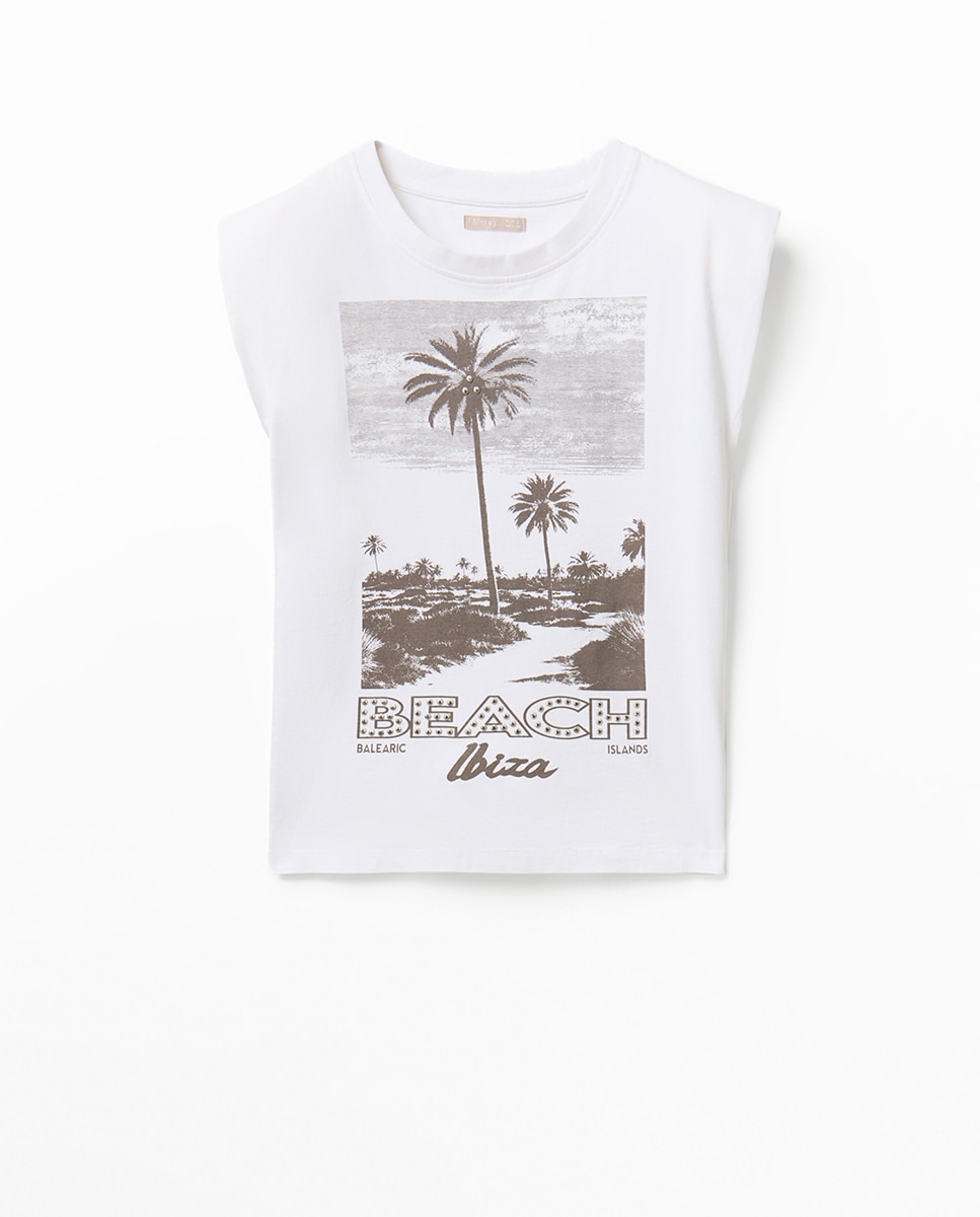 T-shirt com Lavagem Posicional Branco-6