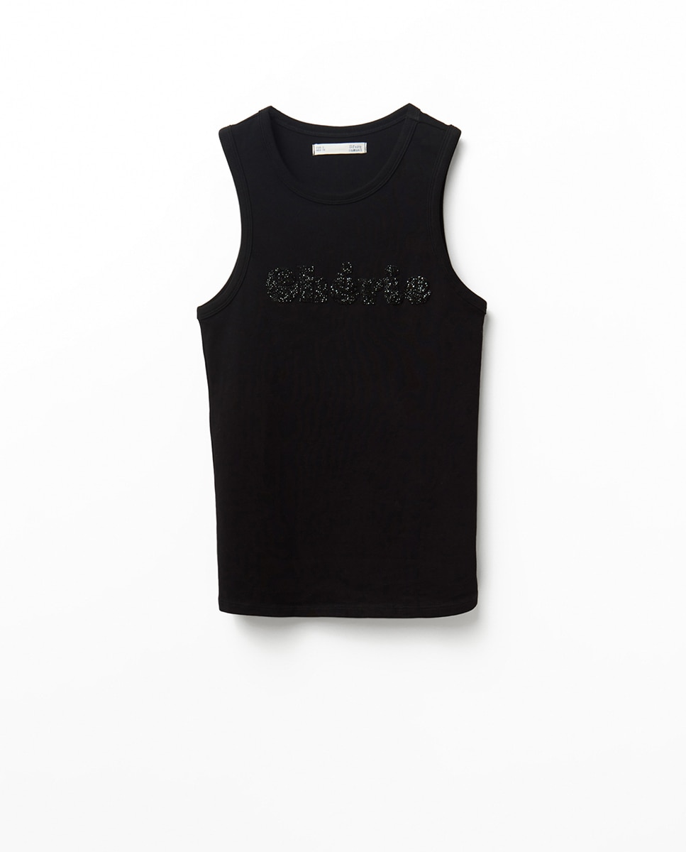 T-shirt Posicional Brilho Preto-7