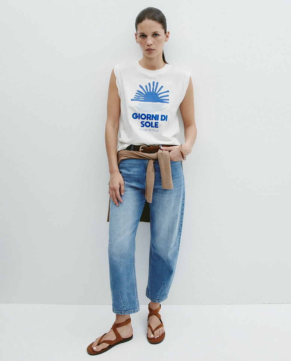 T-shirt gráfica Branco-2