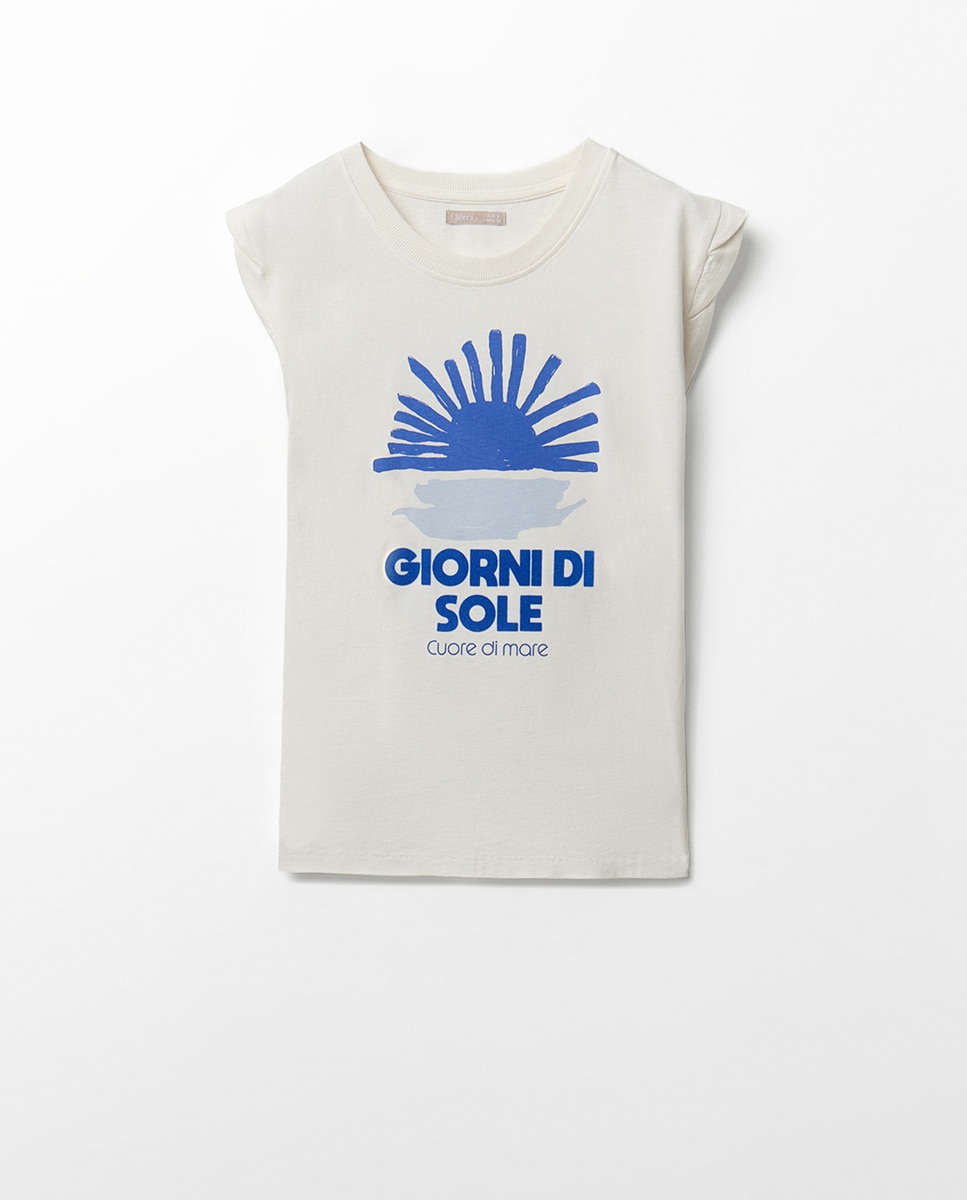 T-shirt gráfica Branco-6
