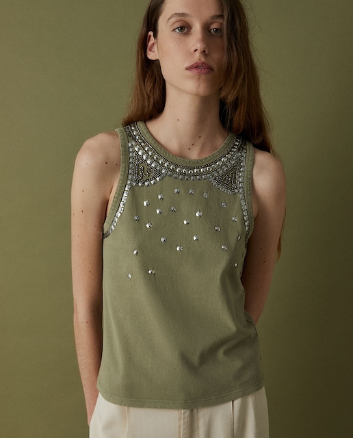 Imagen 0 de Camiseta nadadora tachas
