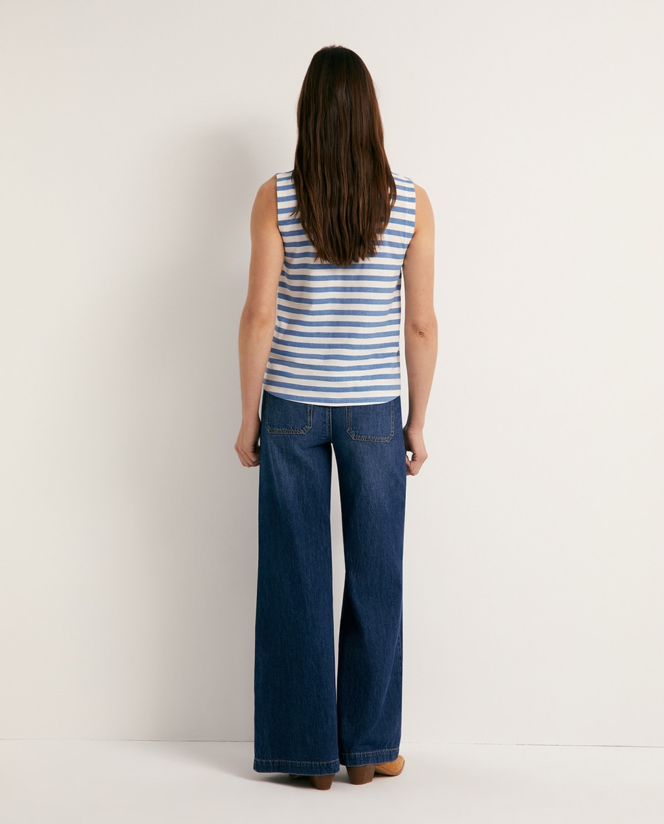 T-shirt Básica Azul-claro-5
