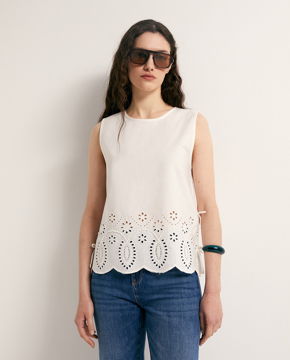 Sfera - Camiseta bajo bordado.