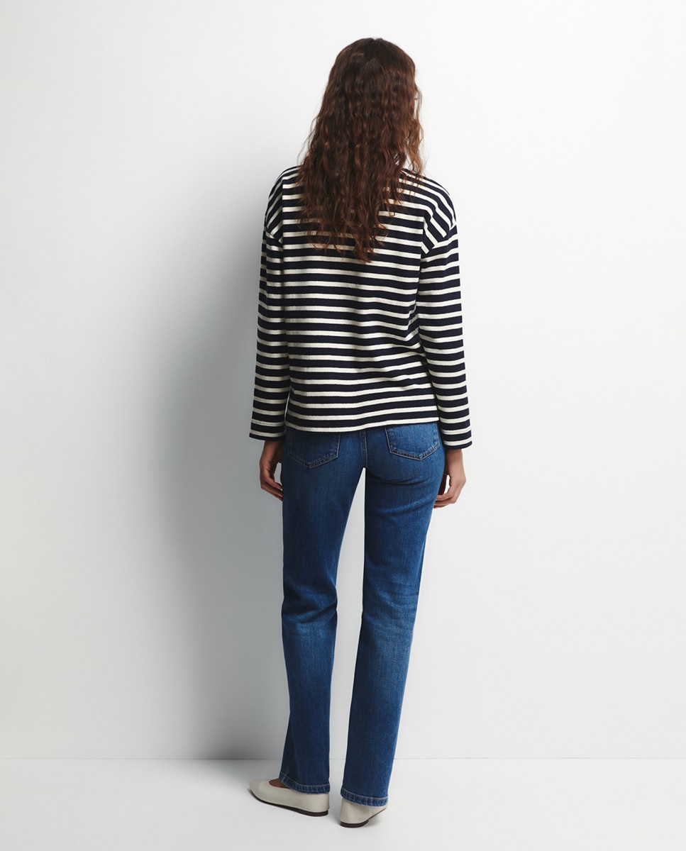 Sweatshirt de Conjunto Rústico Azul-marinho-4