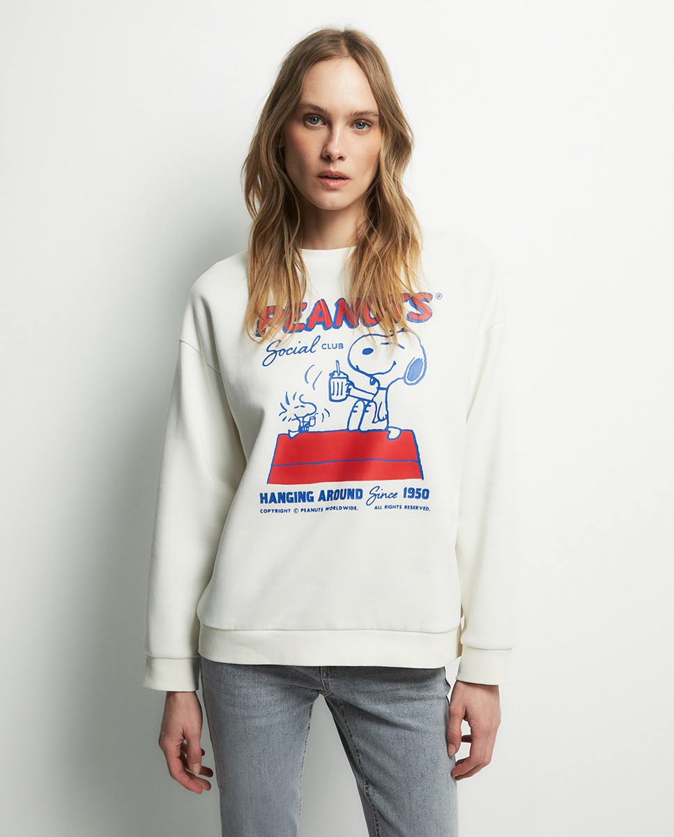 Sweatshirt Snoopy Peanuts Cru-1