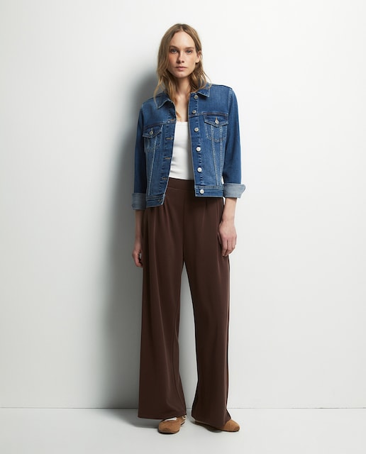 Imagem 0 de Calças de Conjunto com Pregas