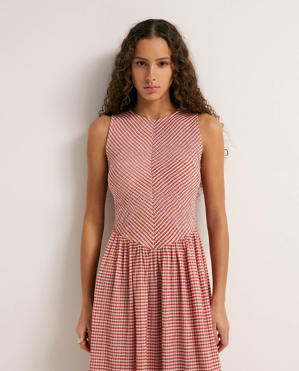 Vestido Smocked Rosa-2