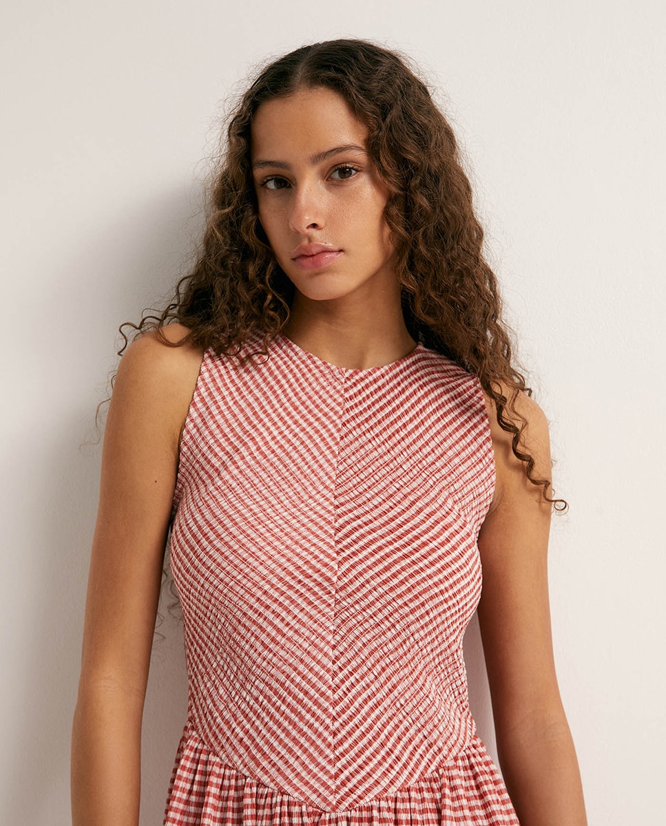 Vestido Smocked Rosa-3