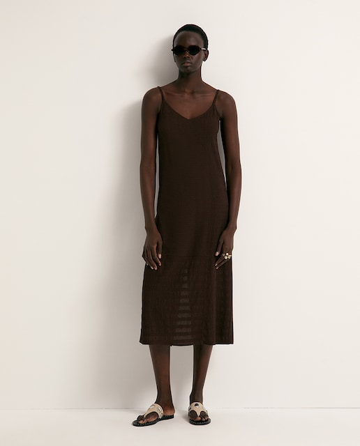 Imagen 0 de Vestido textura pico