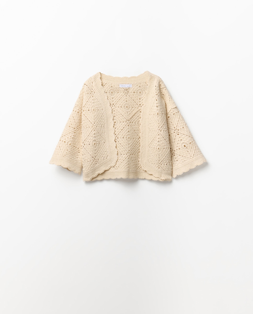 Imagem 0 de Casaco Kimono de Crochet