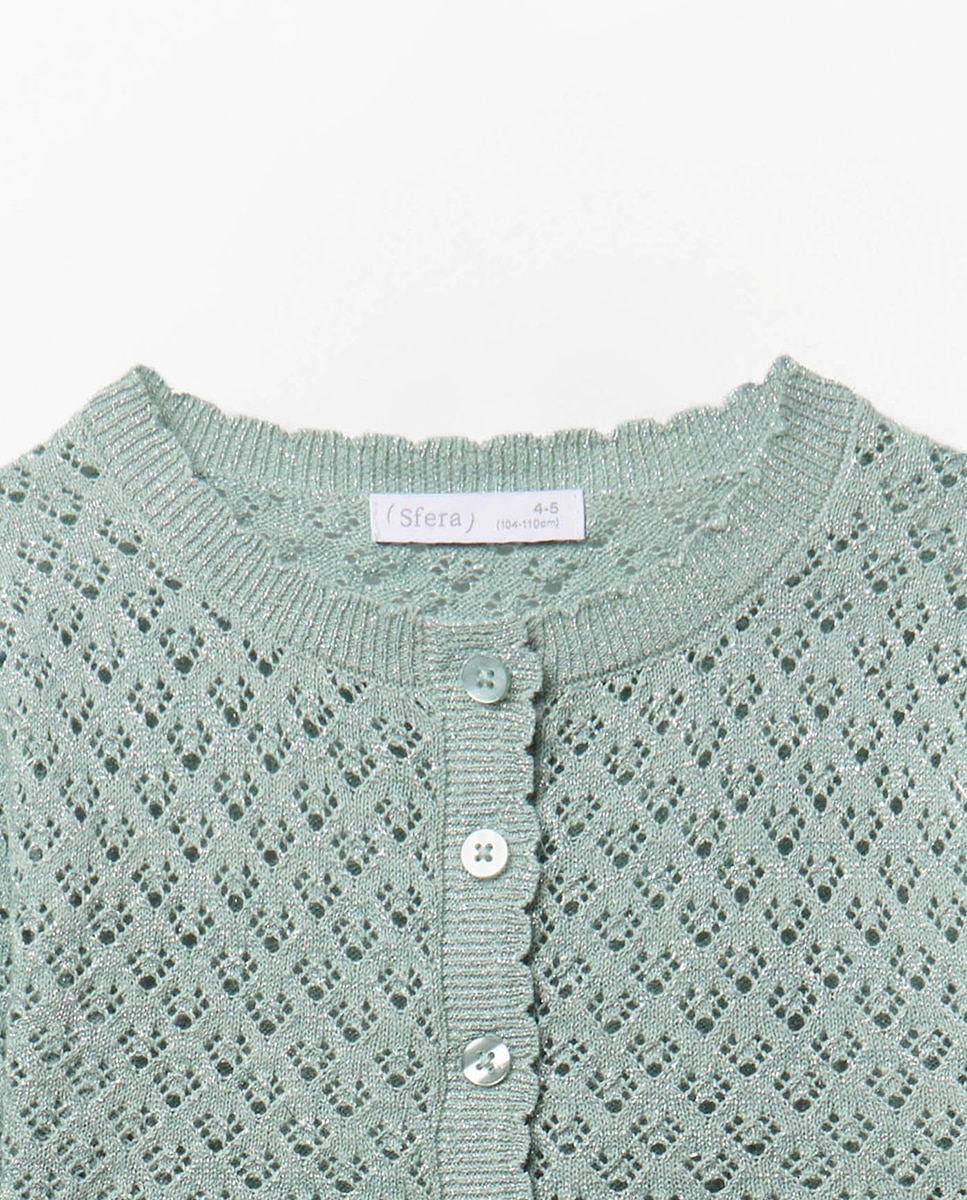 Casaco Rendilhado para Eventos Verde-5