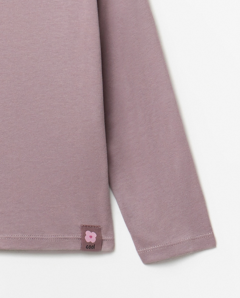 Camiseta larga básica - Sfera - Rosa oscuro Rosa oscuro-2