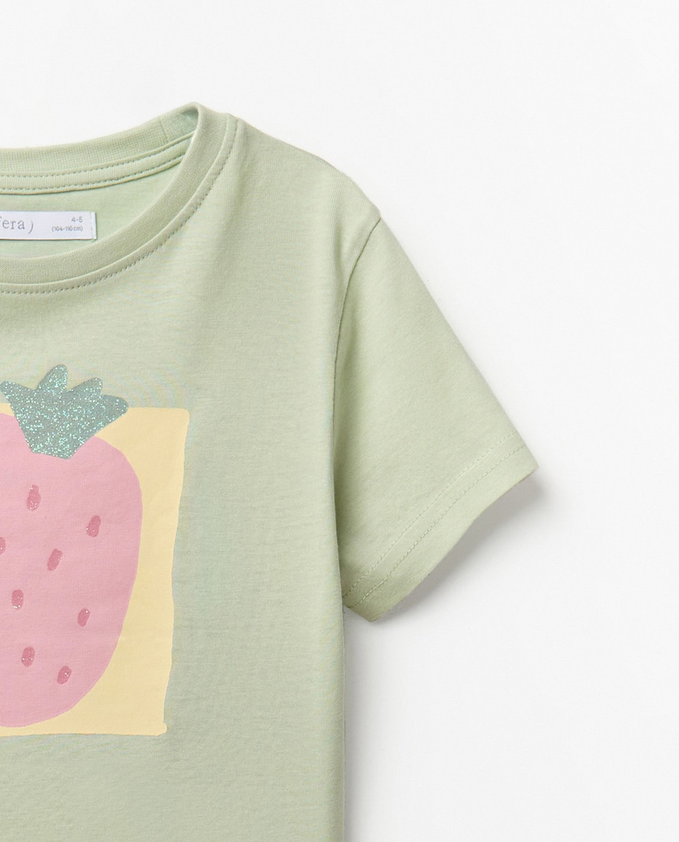 Camiseta fresa - Sfera - Verde claro Verde claro-3