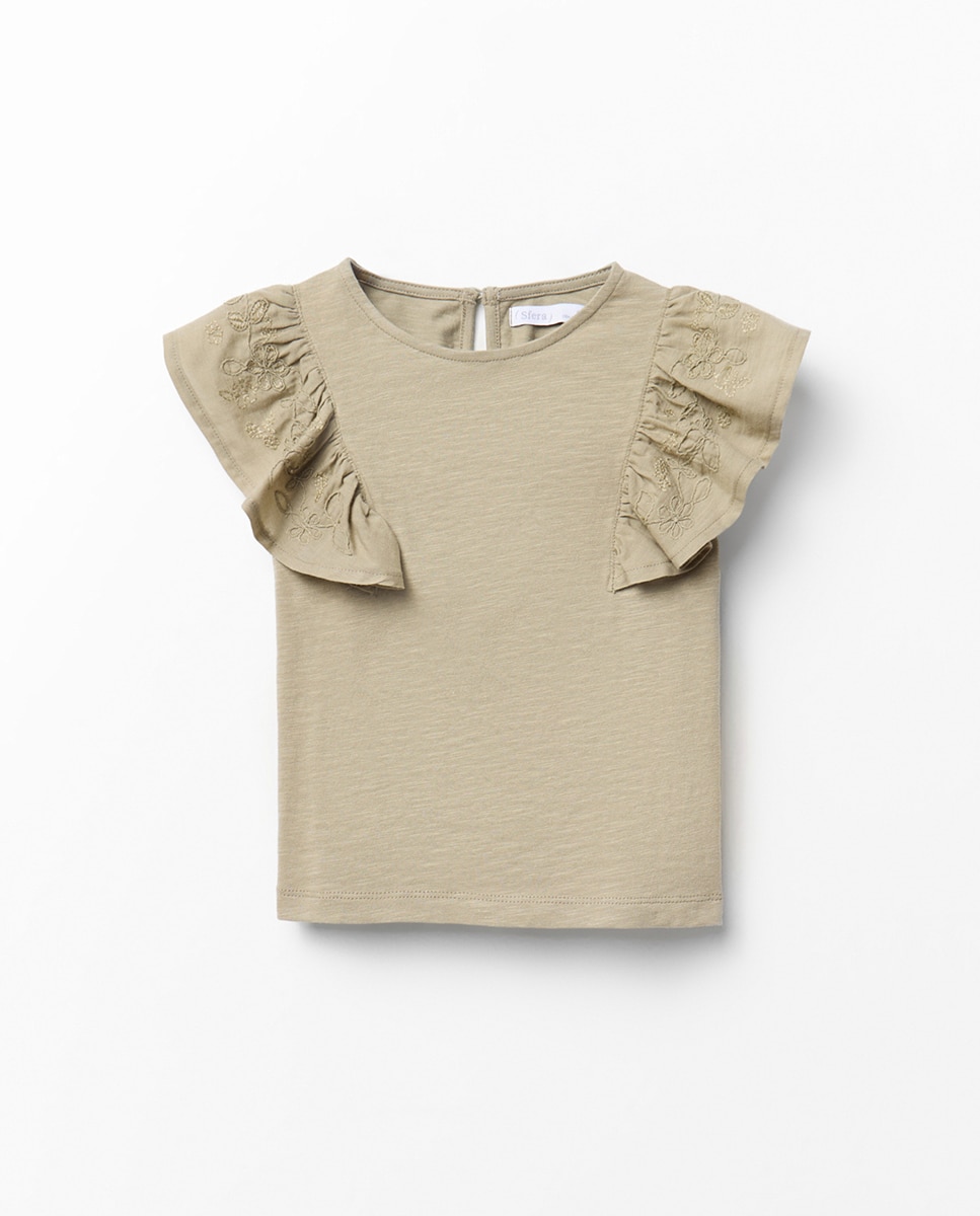 Imagem 0 de T-shirt com Manga Bordada