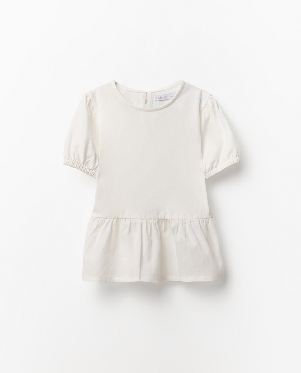 T-shirt com Abertura nas Costas Cru-4