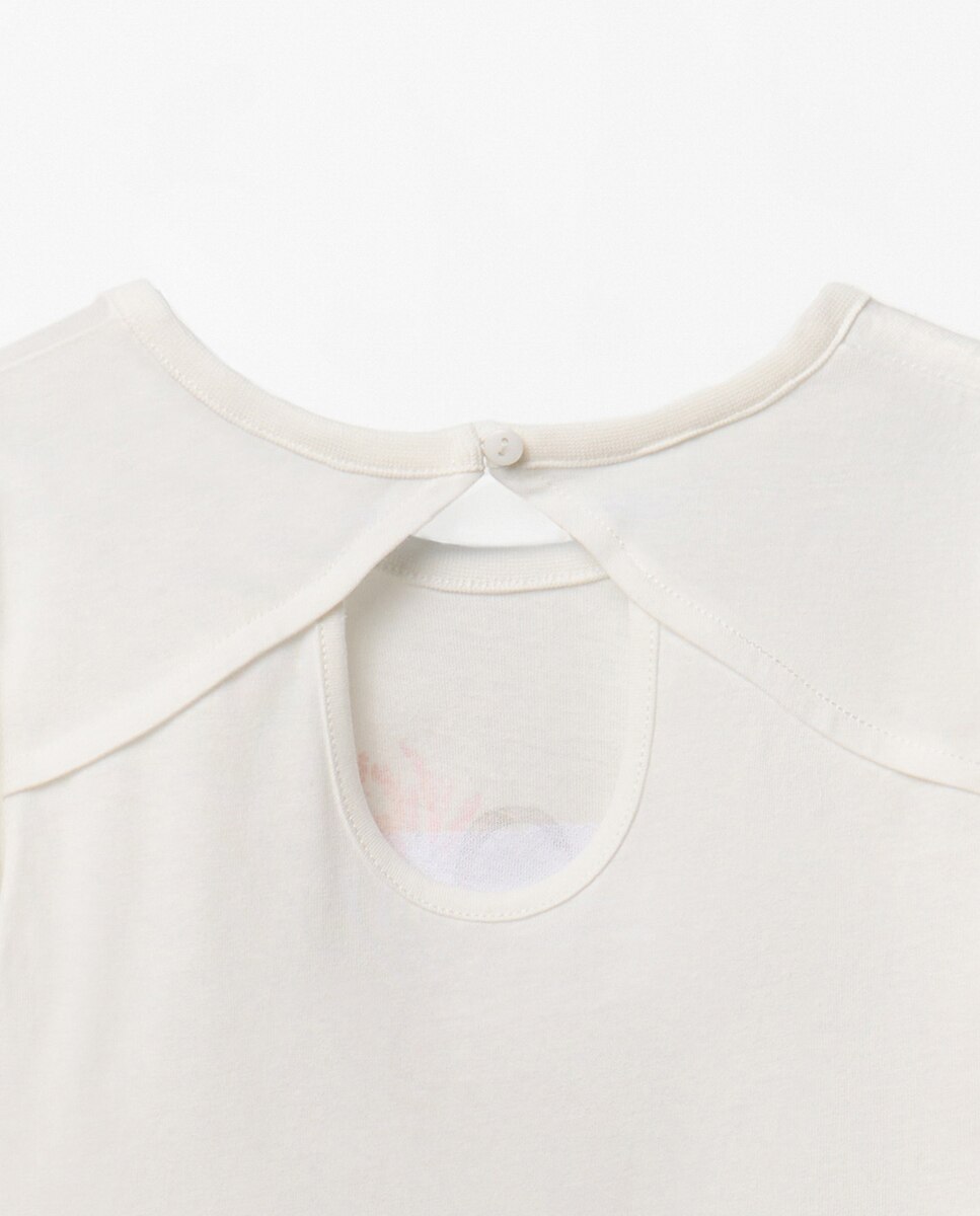 T-shirt com Cesta de Tule Verde-3