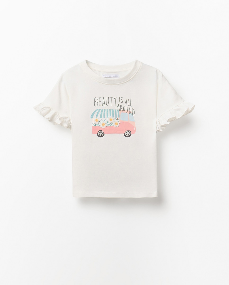 T-shirt Florista Sfera Cru-1