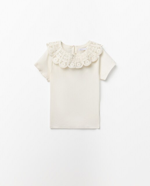 Imagen 0 de Camiseta cuello crochet