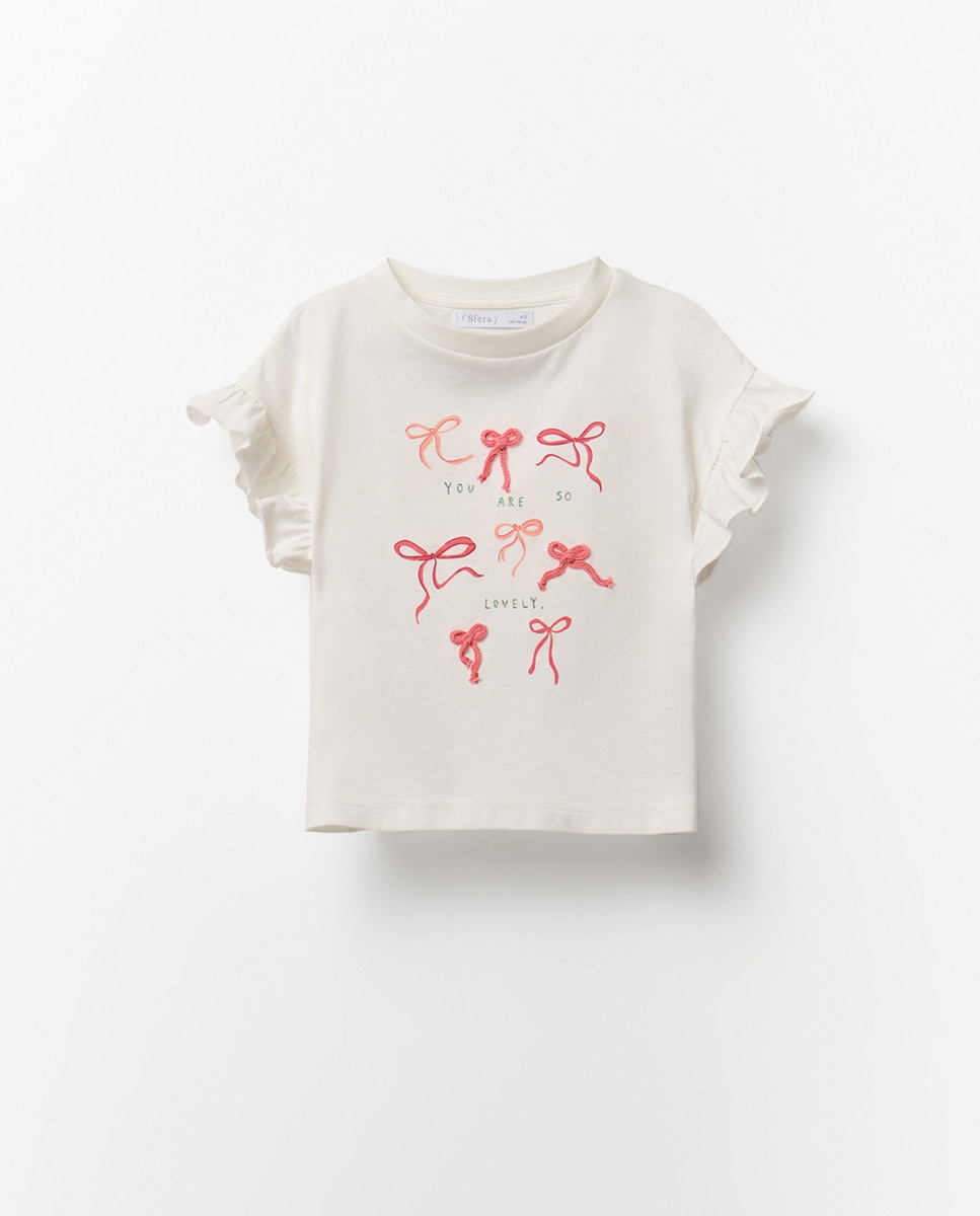 Imagem 0 de T-shirt com Estampado de Laços