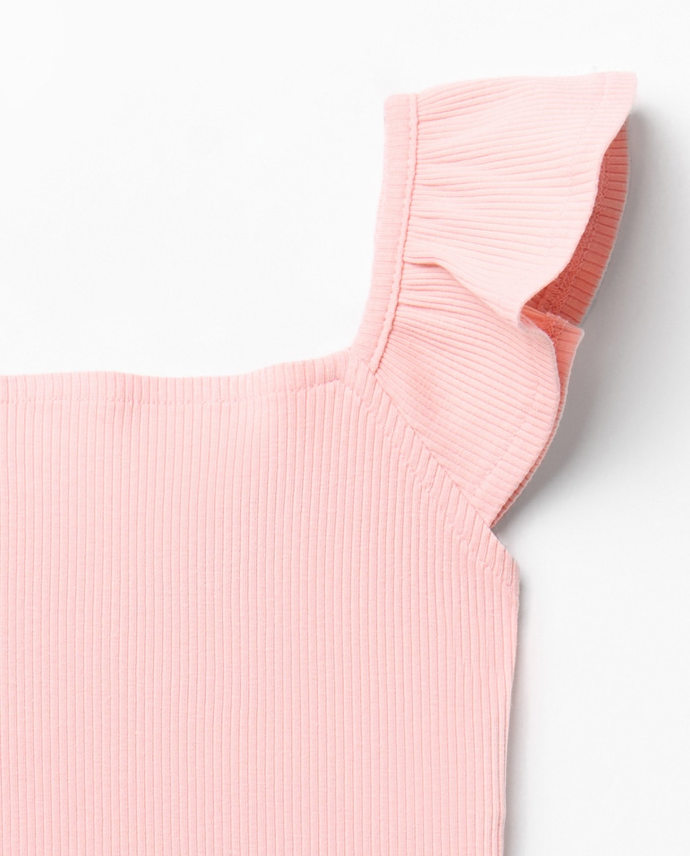 T-shirt Tipo Top Sfera Rosa-2