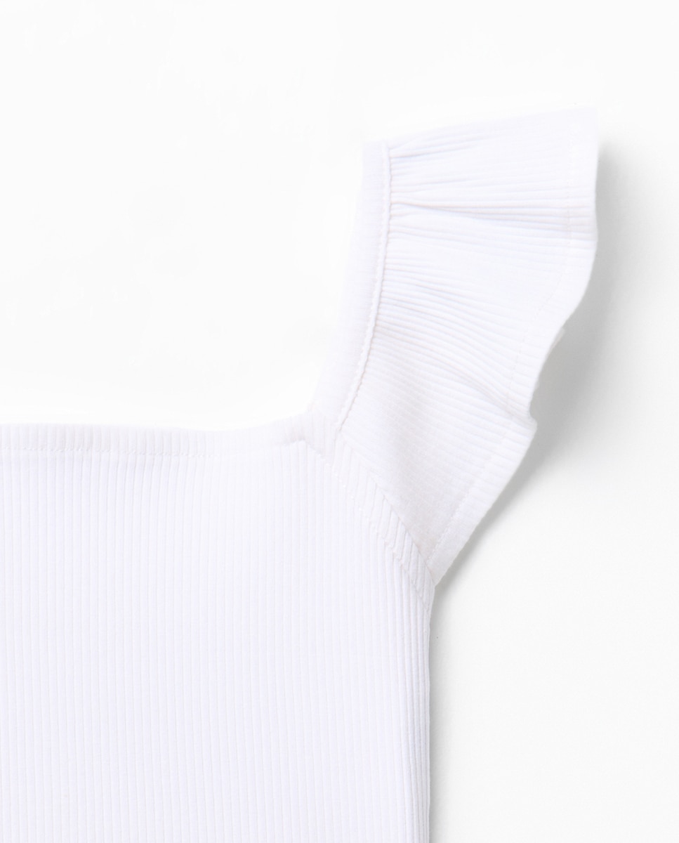 T-shirt Tipo Top Sfera Branco-2