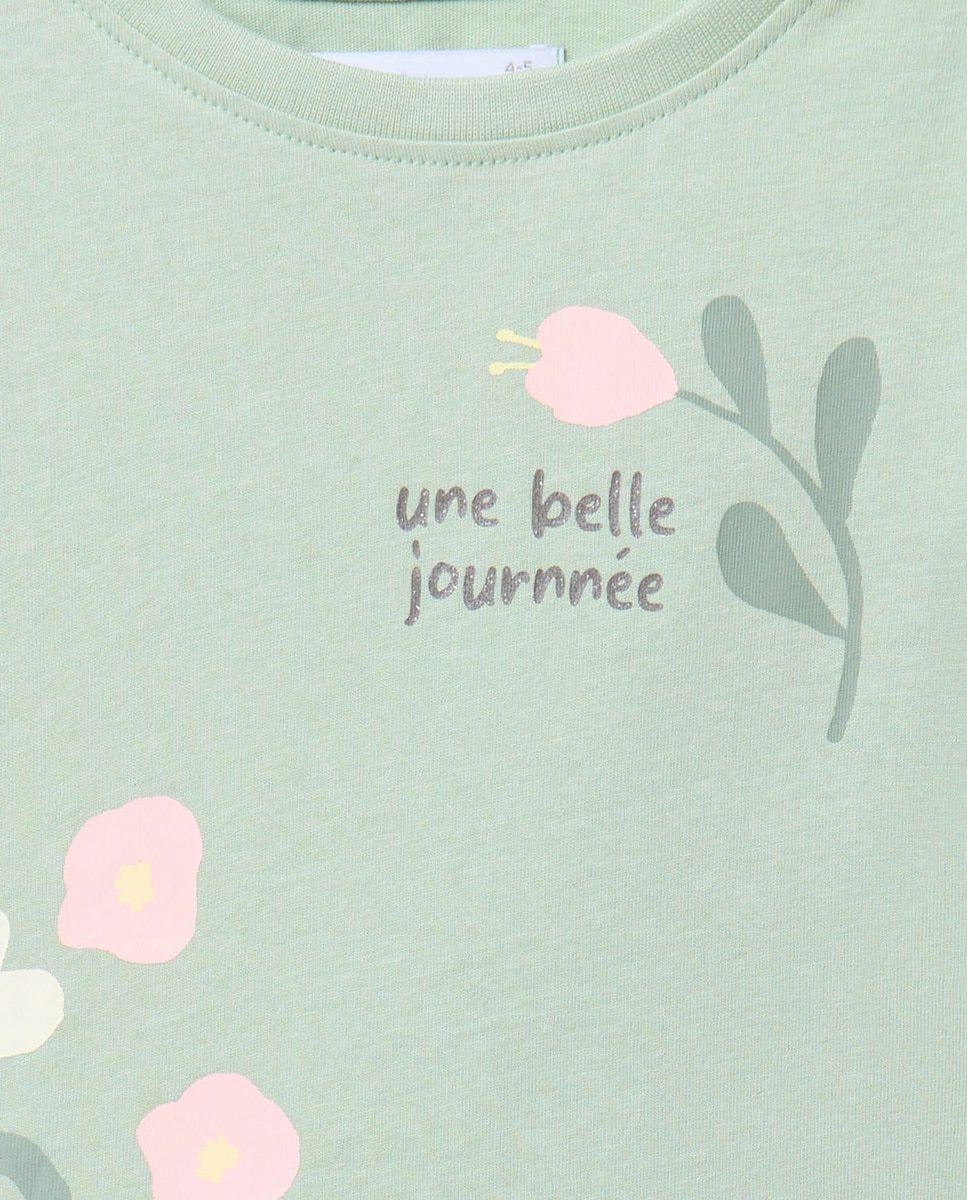 T-shirt estampada Verde-2