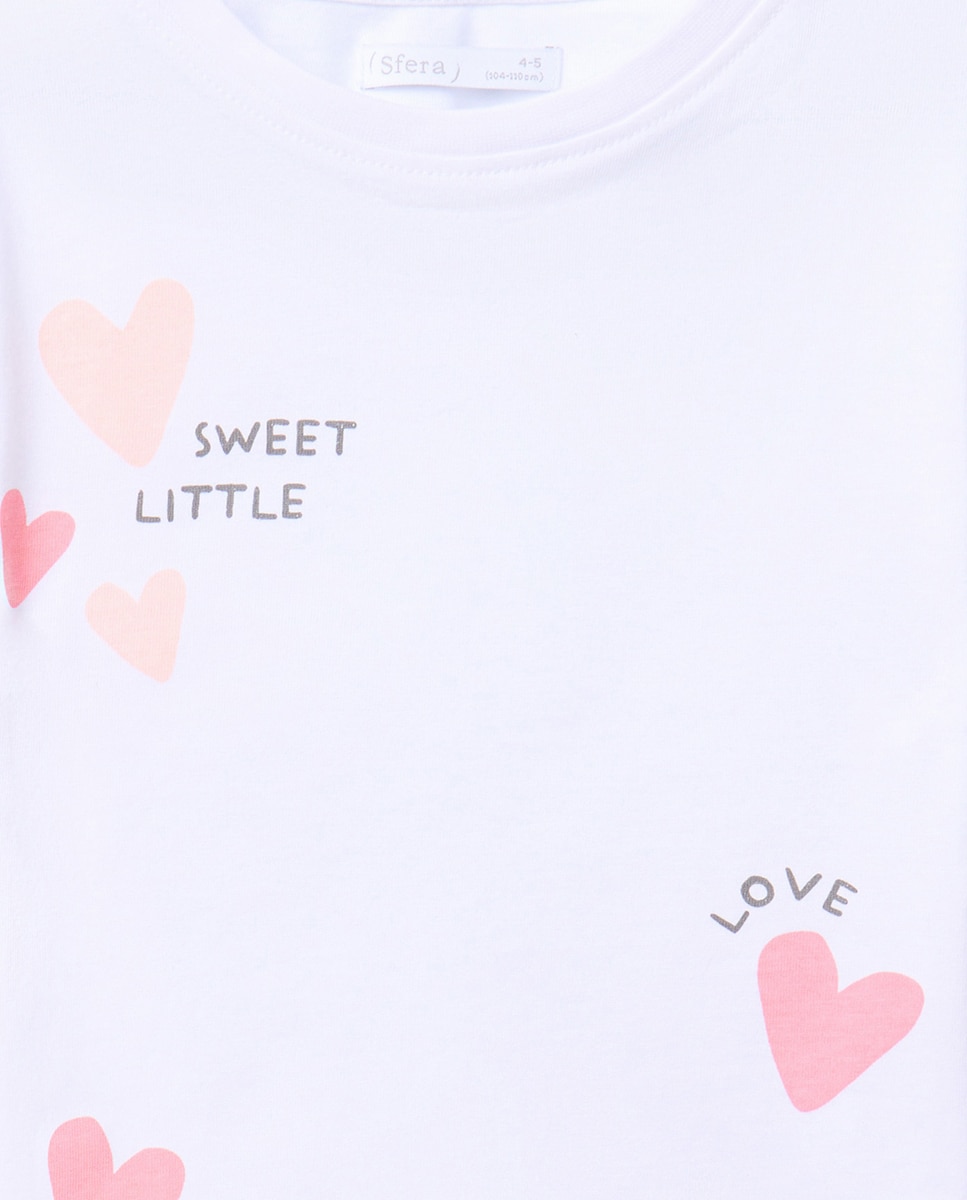 T-shirt com Estampado Posicional Sfera Branco-2