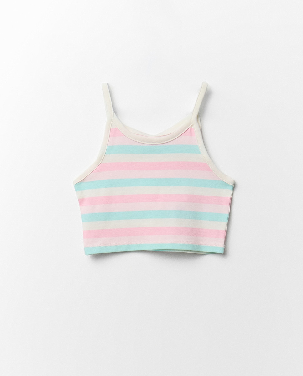 Imagem 0 de T-shirt Tipo Top às Riscas