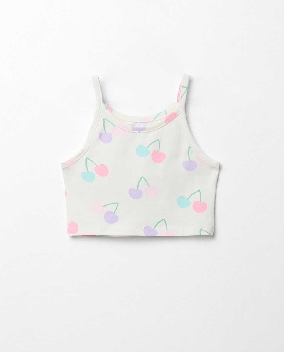 Imagem 0 de T-shirt Tipo Top com Cerejas