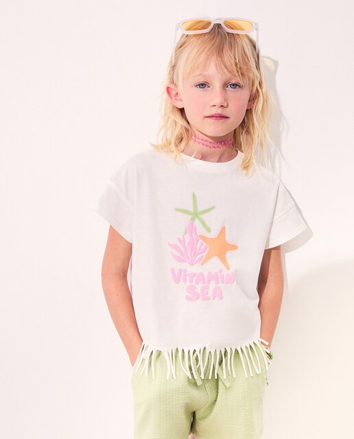 Imagen 0 de Camiseta flecos estrella