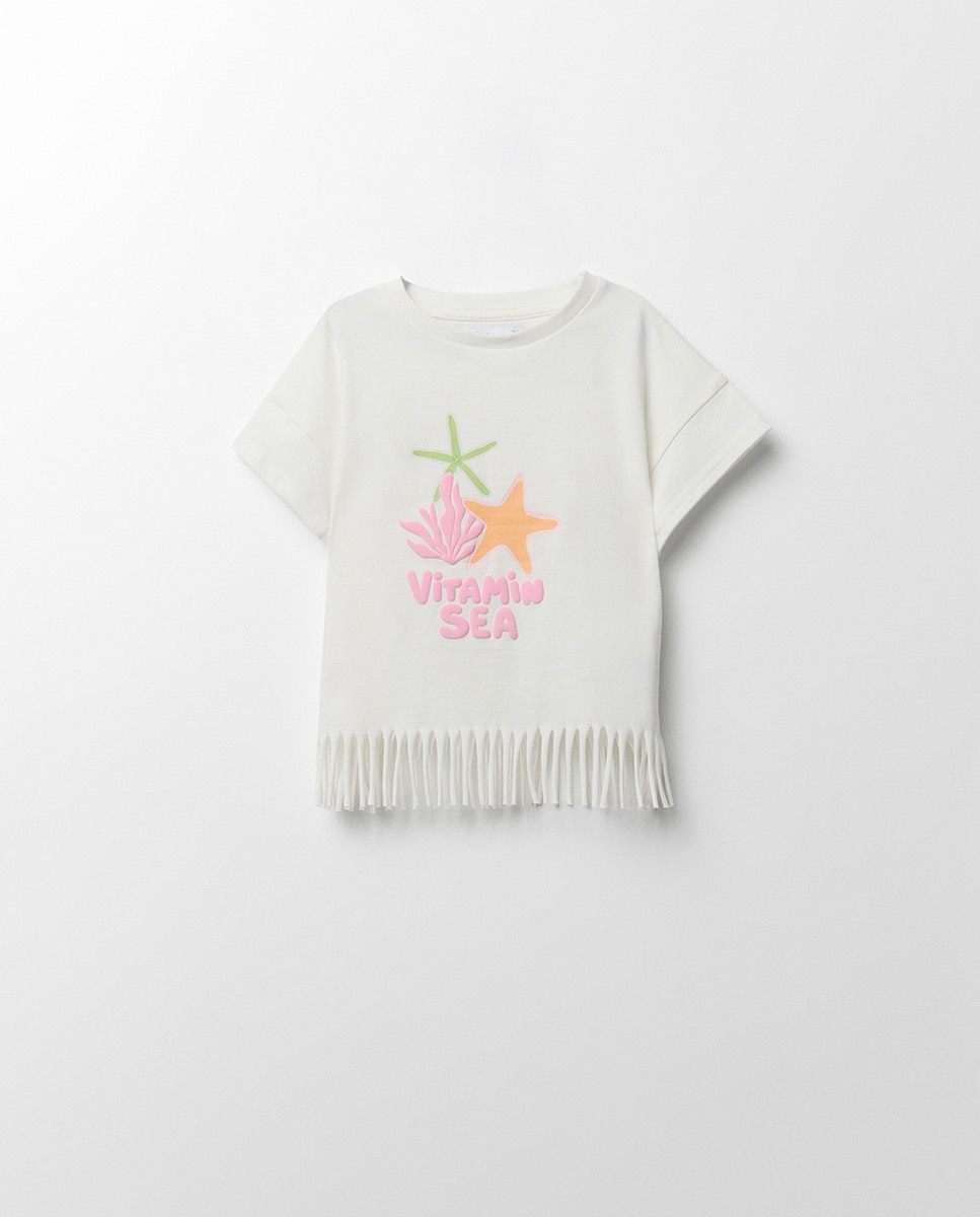 Imagem 0 de T-shirt com Franjas Estrela