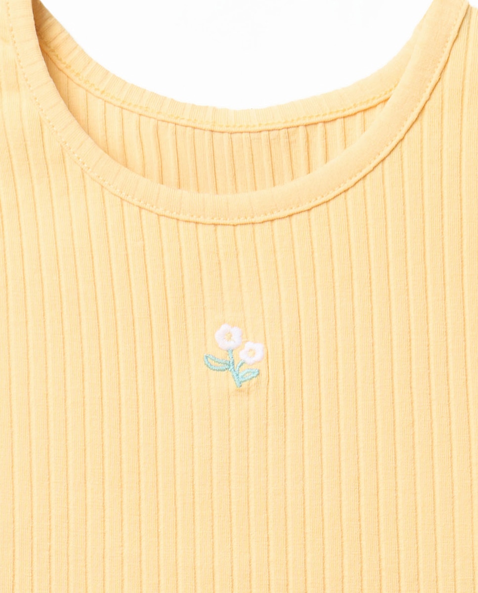T-shirt Tipo Top Sfera Amarelo-6