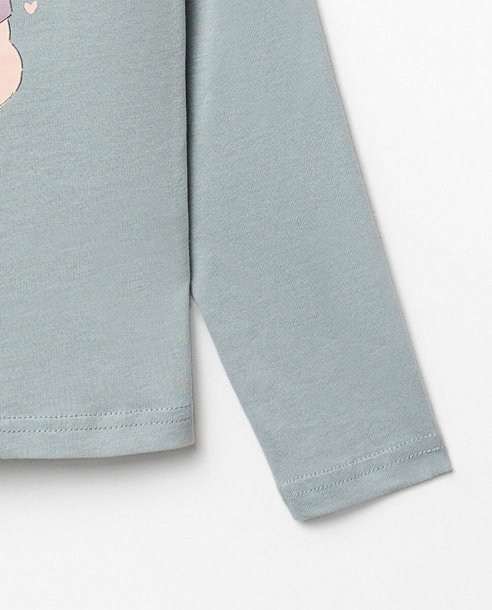 T-shirt Basic com Gato Sfera 400 Azul-3