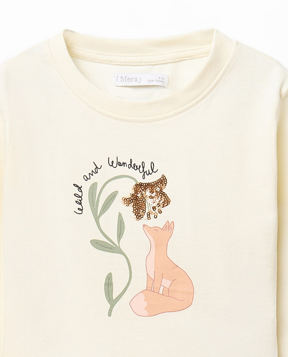 T-shirt Basic Foxy Sfera 120 Cru-2