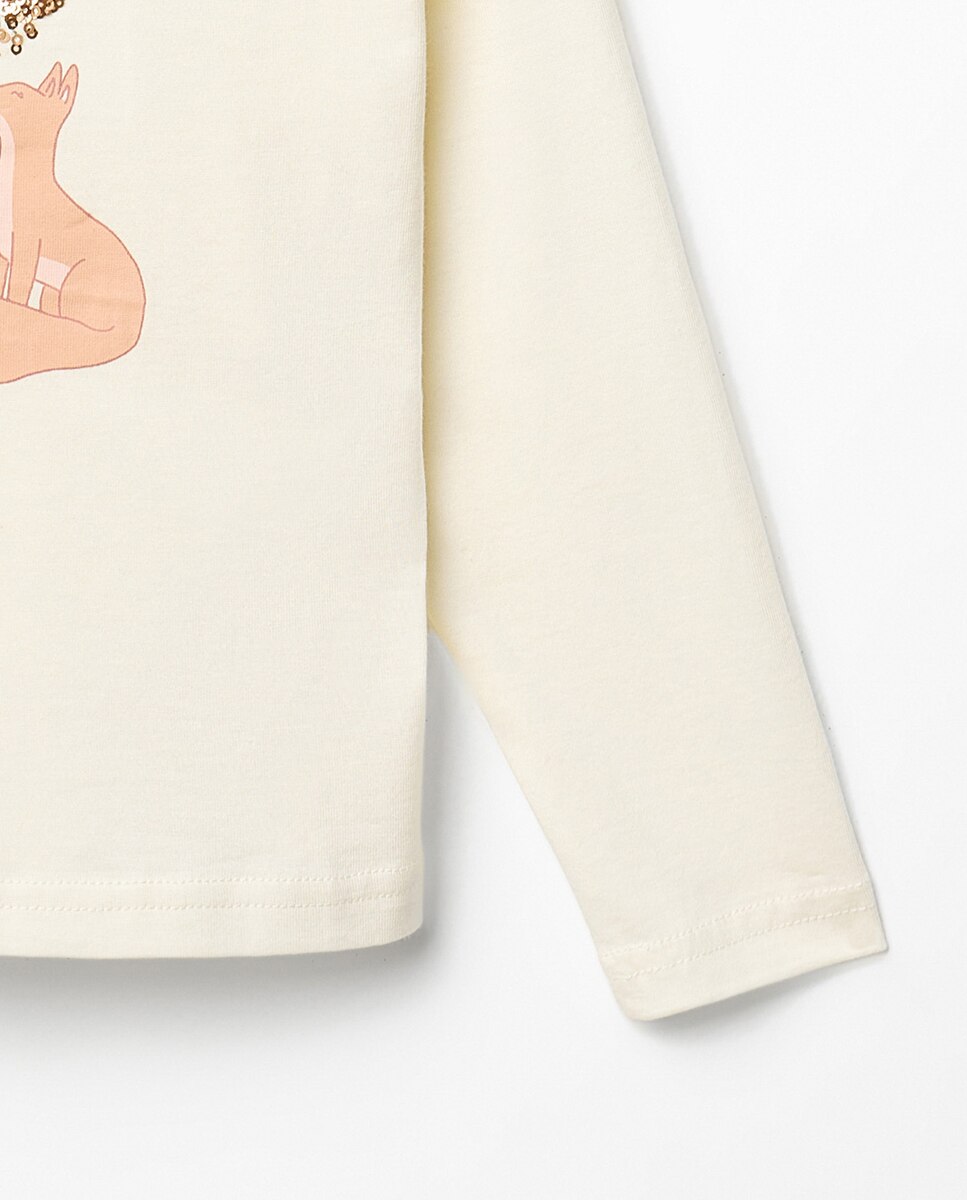 T-shirt Basic Foxy Sfera 120 Cru-3