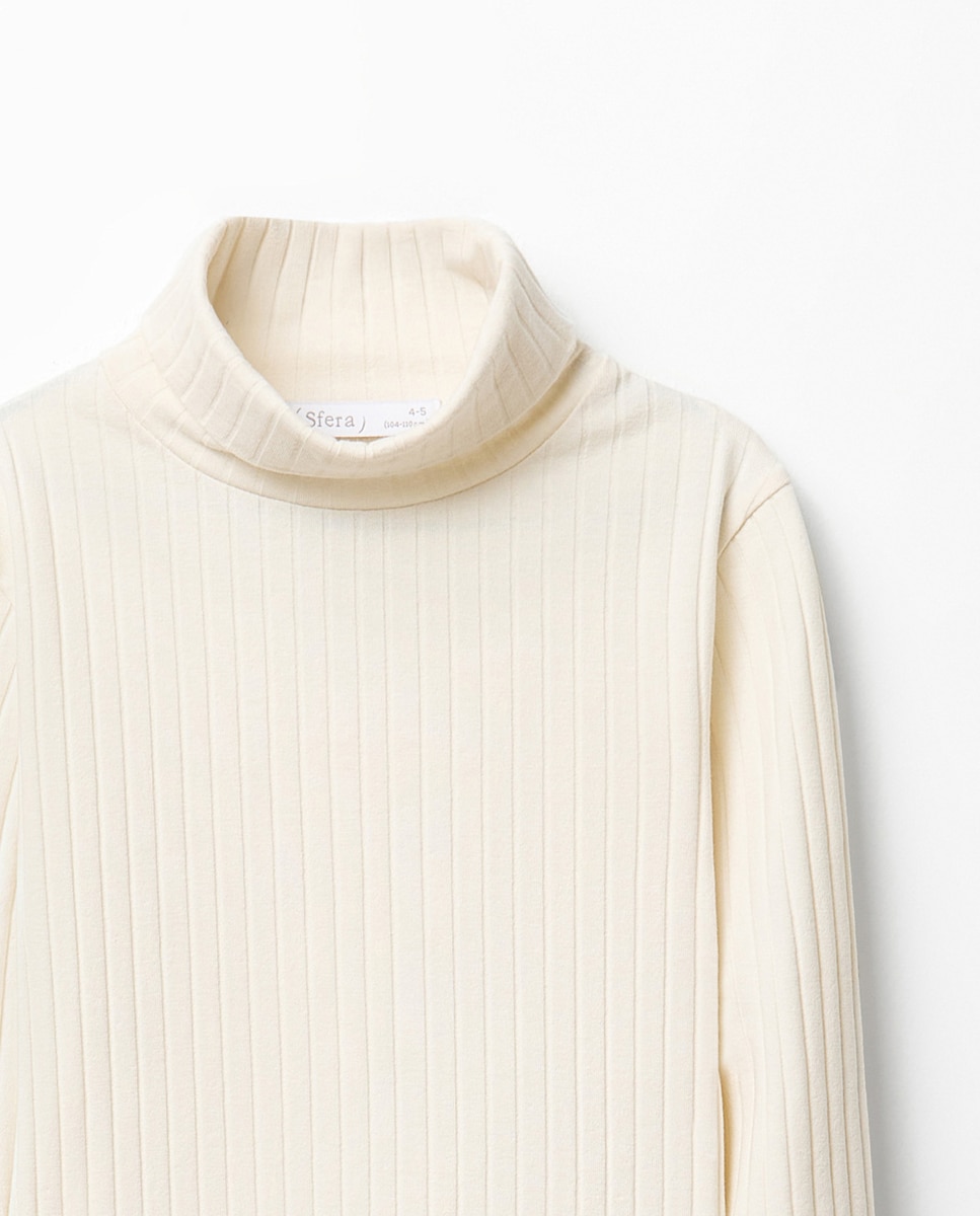Camiseta basic cuello caja - Sfera - 120 Crudo 120 Crudo-4