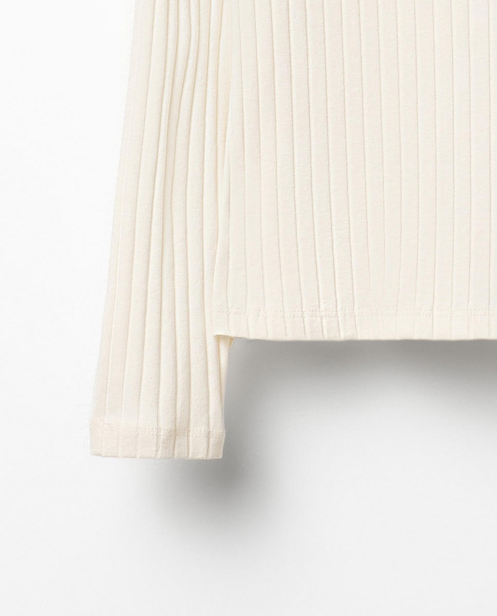 Camiseta basic cuello caja - Sfera - 120 Crudo 120 Crudo-5