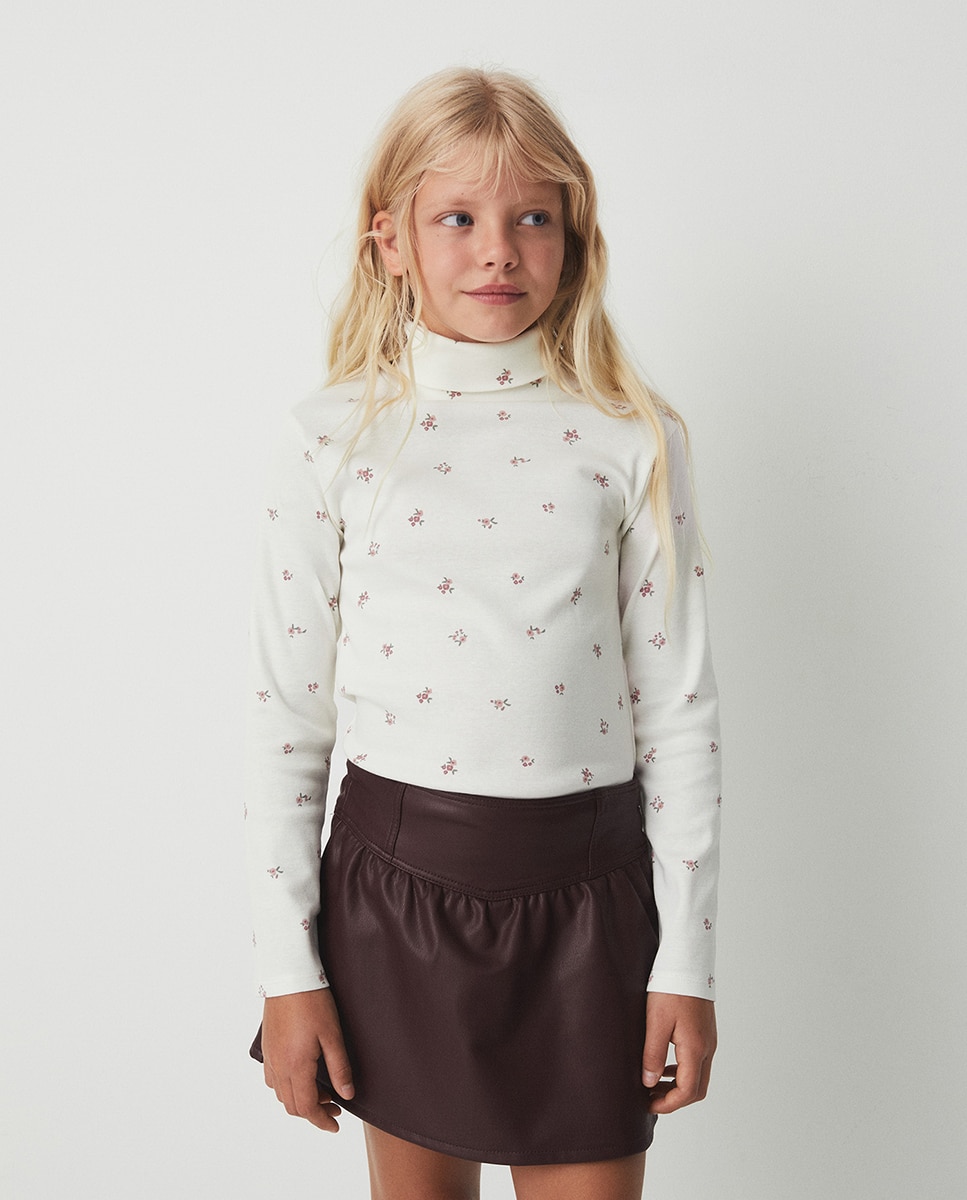 Camiseta print flores - Sfera - 120 Crudo 120 Crudo-1