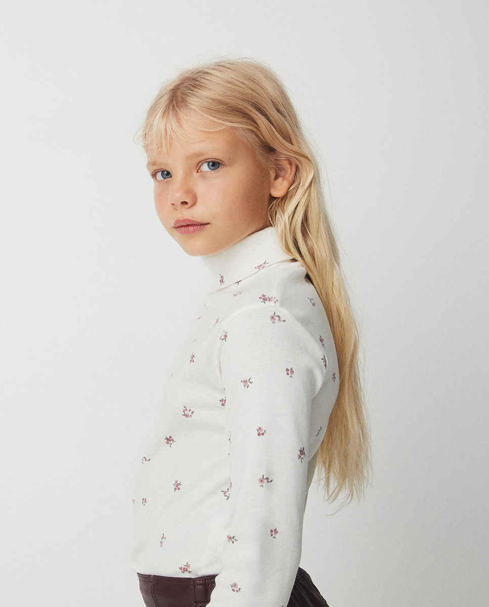 Camiseta print flores - Sfera - 120 Crudo 120 Crudo-2