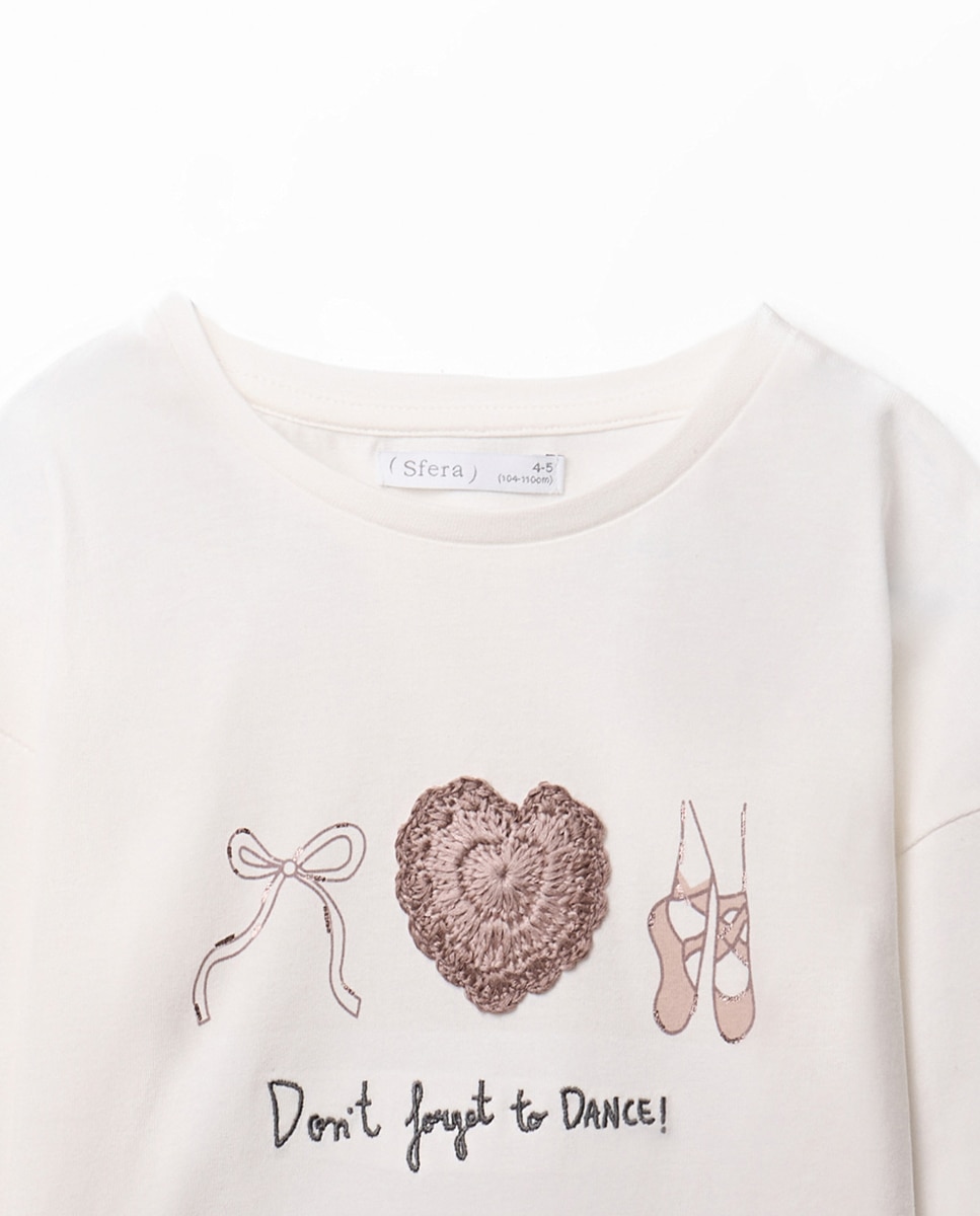 T-shirt com Três Motivos 120 Cru-2